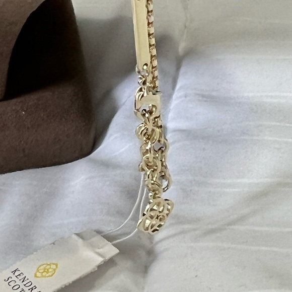 NWT RARE & Retired Kendra Scott Liesl Necklace Iridescent Drusy Rock Crystal CZ - Picture 8 of 10